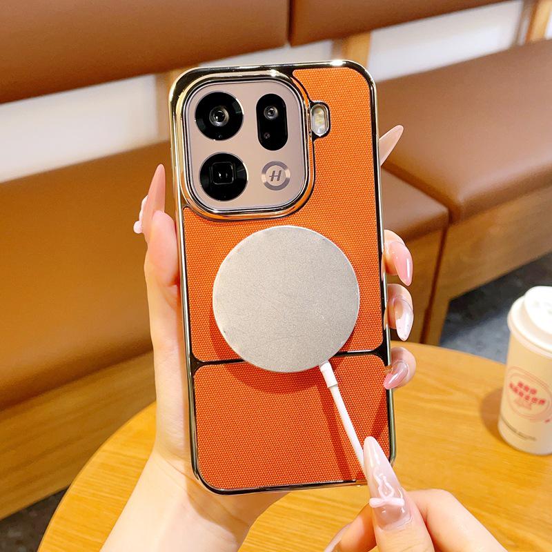 OPPO Find X9 Ultra Magnetic Case with Electroplated Side Sticker for Find X8