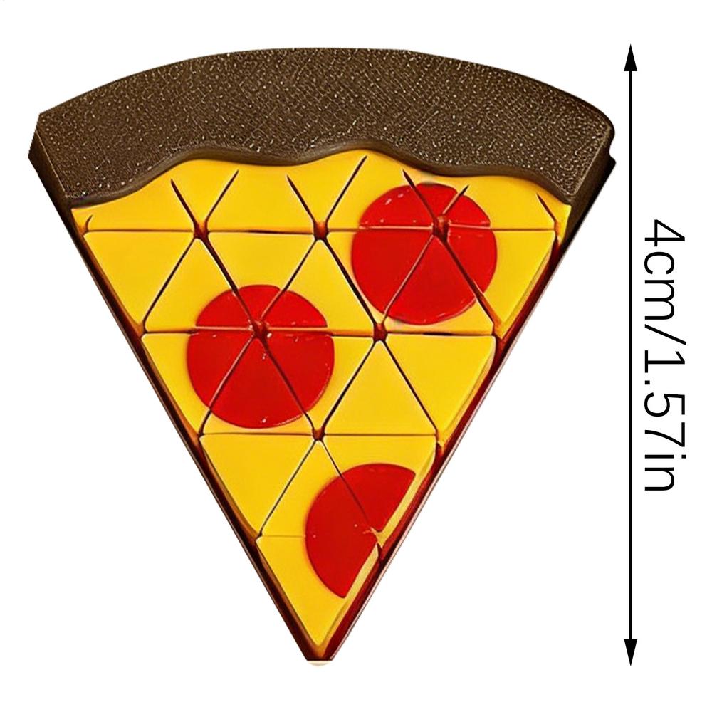 Pizza Party Toy Play Set for Kids Pizza Pie Pretend Play Food Food Fidget Toy Plastic Kitchen Cooking and Cutting Playset