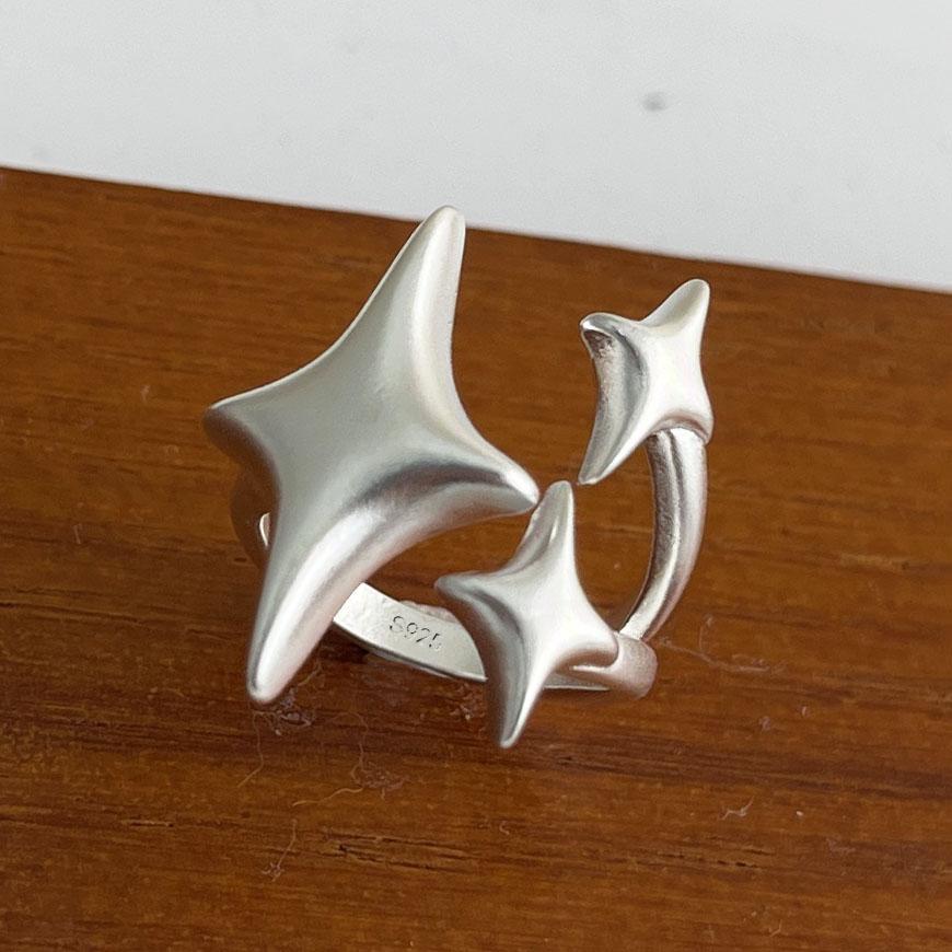 Pierścionki ze srebra 925 dla kobiet Geometryczna Delikatna Biżuteria Palec Regulowany Szeroki Błyszczący Pierścionek Na Imprezę Prezent Urodzinowy