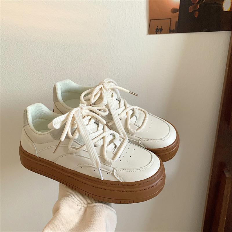 Thick-soled new spring and summer niche leisure student sports board shoes