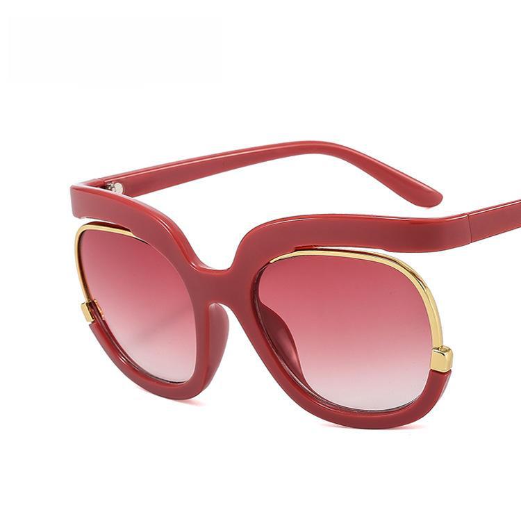 Owl 2022 European/American Trend Large Frame Sunglasses 92104