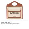 Burberry Pocket Bag Canvas With Leather Tote Bag, Shopping Bag, Shoulder Bag, Crossbody Bag, Handbag Mini Women's Beige 80317461