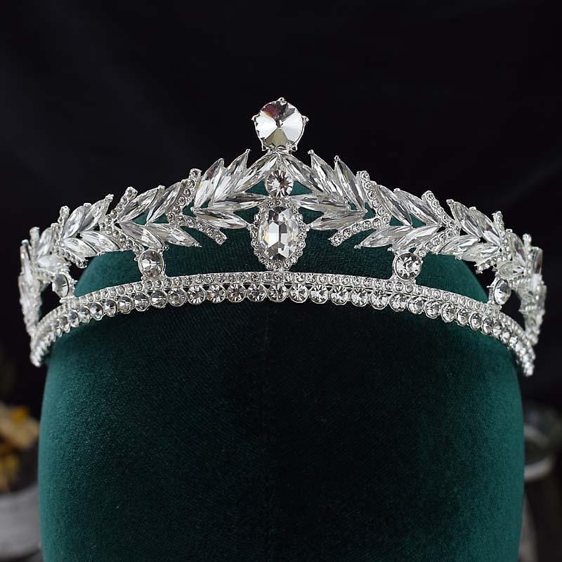 

Crystal Baroque Bride s Crown Alloy Hair Accessory Princess s Crown Birthday Photo Performance Hair Band Wedding Court
