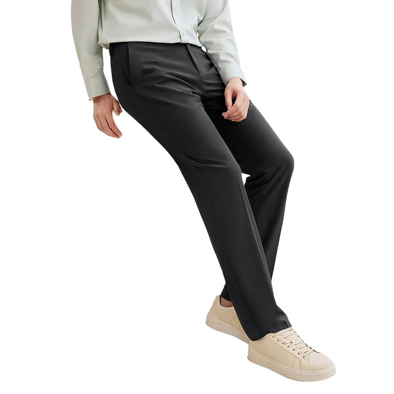 

Hodo Men s Ice Silk Straight-Leg Dress Pants 29