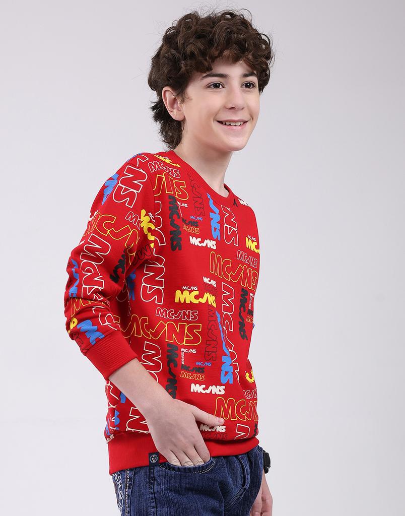 Monte Carlo Boy's Round Neck Full Sleeve Sweatshirt
