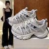 Platform dad shoes new summer mesh breathable casual sports net shoes single shoes