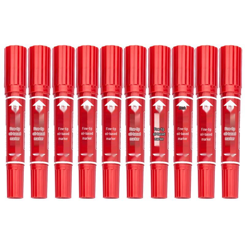 HERO 880 Double-Ended Oil Marker Pen Set красный