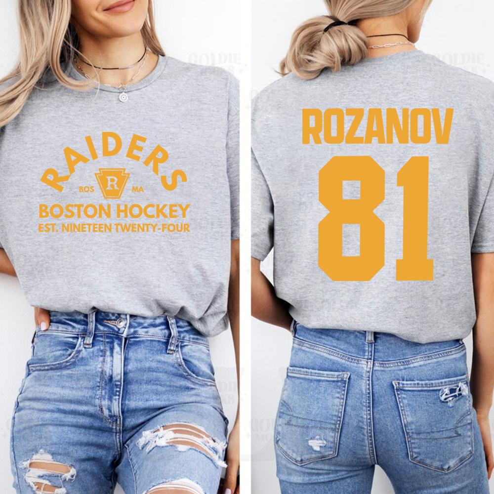 Ilya Rozanov 81Boston Raiders Shirt Hudson Williams Connor Storrie Tshirt Heated Rivalry Tee Ilya Rozanov Shane Hollander Tops