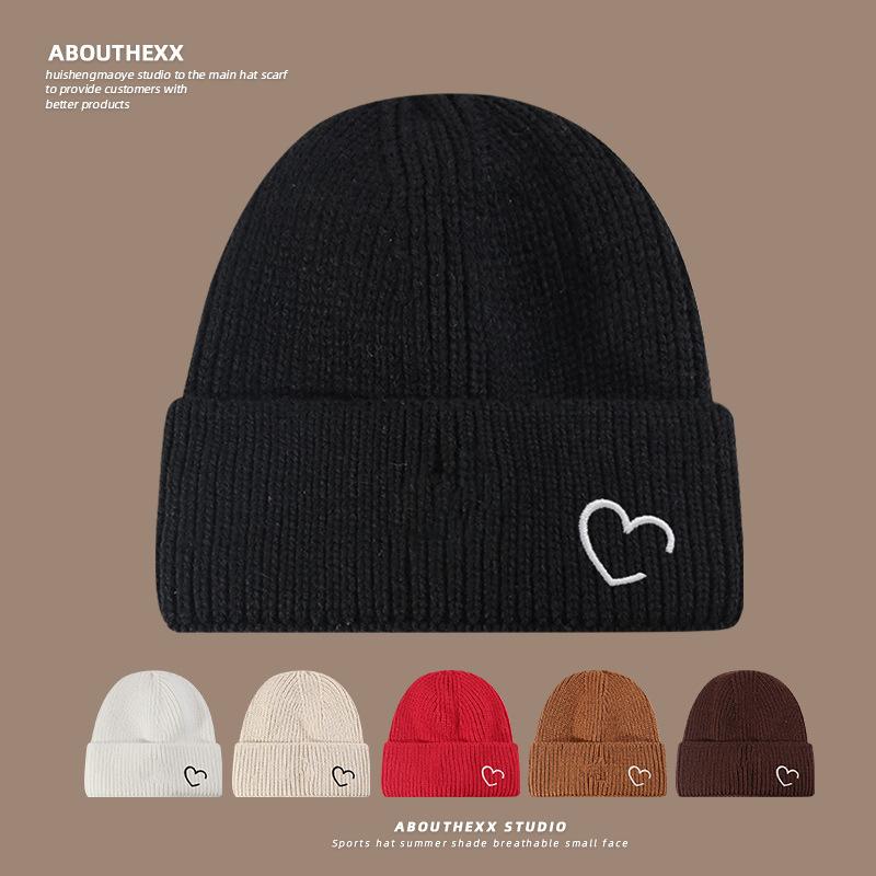 Japanese Original Large Head Circumference Wool Hat for Women Autumn and Winter Warm Pullover Cold Hat Men's Ear Protection Knitted Hat