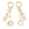 Cute Enamel Garland Keychain Women Girls Flowers Key Ring Pendants Handbag Decor Diy Handmade Jewelry Gifts