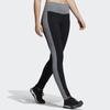 Adidas Color Block Breathable Tight Sports Long Pants Women Bottoms Black CV8426