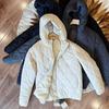 Cozy Quilted Mulberry Silk Hooded Jacket - Japanese Retro Autumn/Winter Style