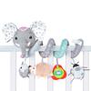 Newborns Spiral Hanging Activity Stroller Toy Baby Carseat Toy Black & White Lion Koala Rattle  for Crib Mobile Sensory Toy Gift