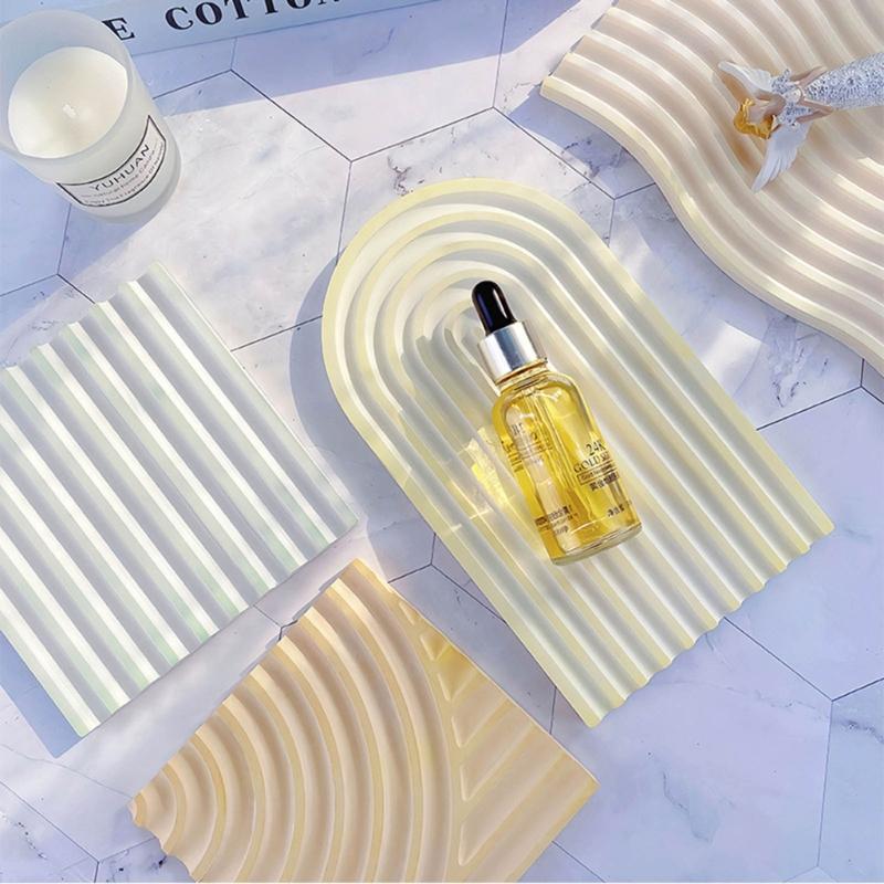 Striped Coaster Silicone Molds for Resin Casting Arch Door Coaster Tray Molds Epoxy Casting DIY Craft Cup Mat Resin Mold