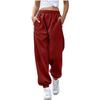 Damen Mittlere Taille Verjüngte Jogginghose Jogger Lockerer Sitz Lässige Streetwear Hose Unterteil