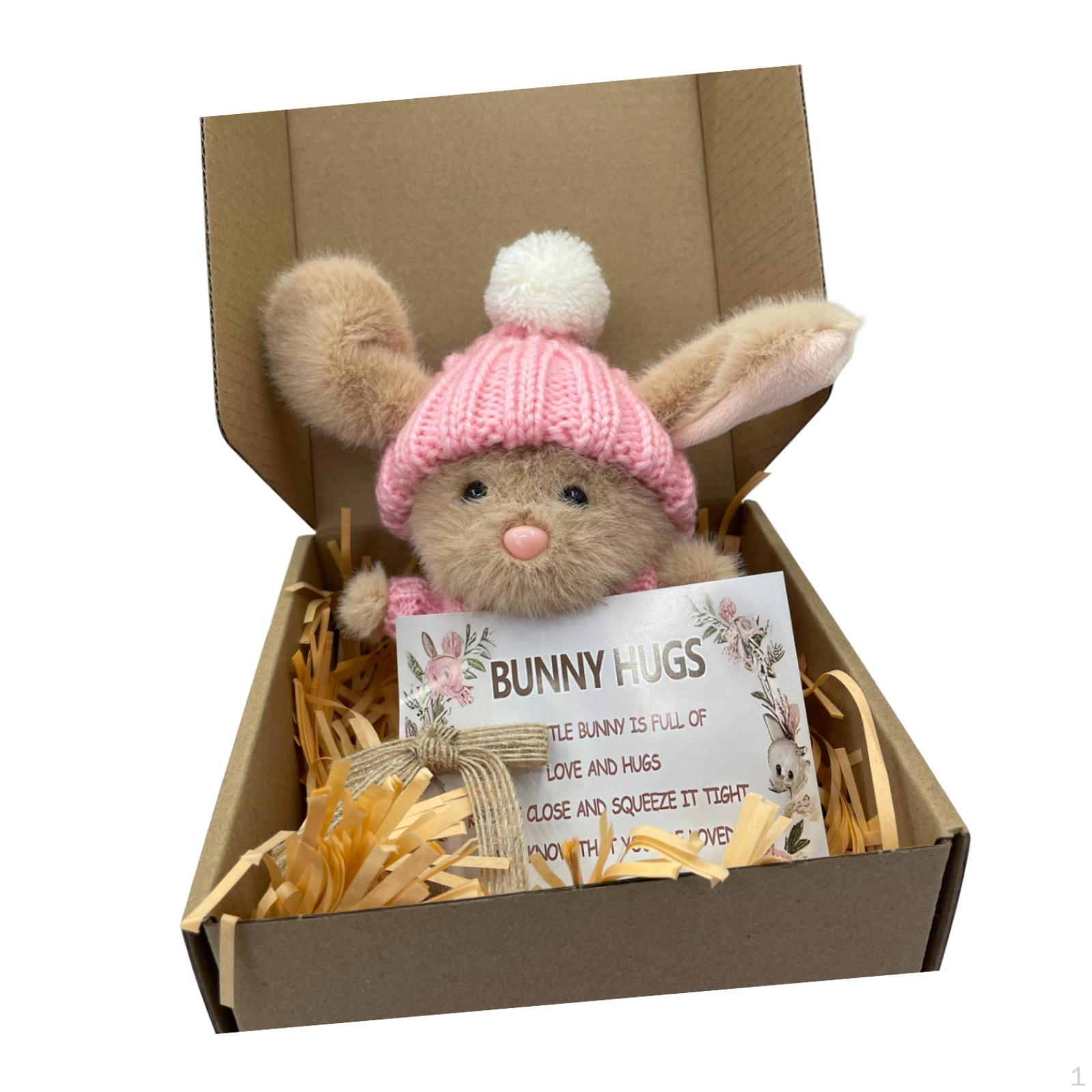 

Easter Gift Mini Bunny Doll Adornment Party Favors Toy Crafts Scene Layout Birthday Home Decor Plush рожевий