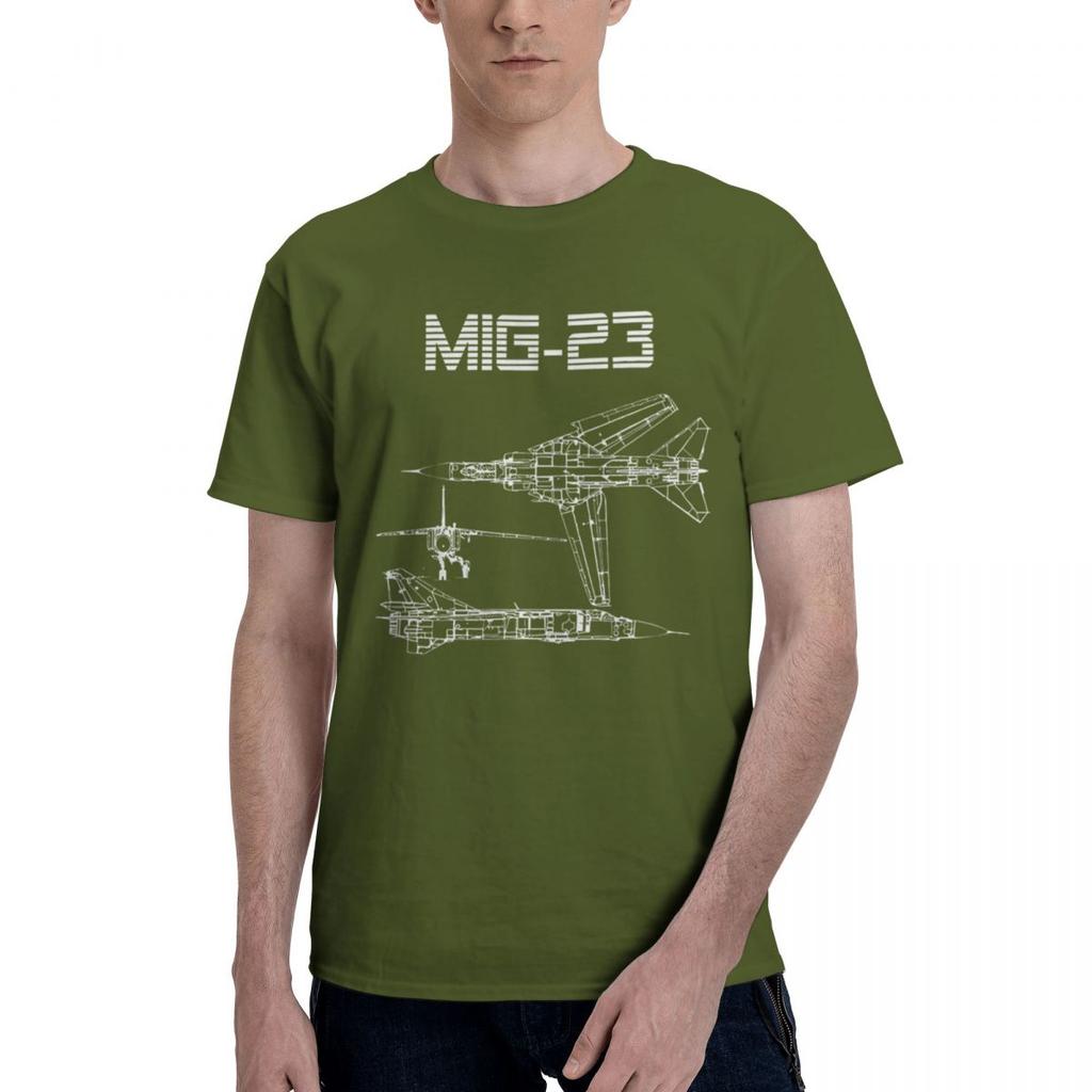 Mig23 Soviet Plane 1 100 Cotton Casual Breathable Confortable Totoro Funny TShirt For Men Man Clothes