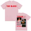 Rapper Yan Block Carlos Yandre Tour 2025 Merch T-Shirt Herren Damen Mode Hip Hop Pop Musik T-Shirts Oversized T-Shirt Streetwear