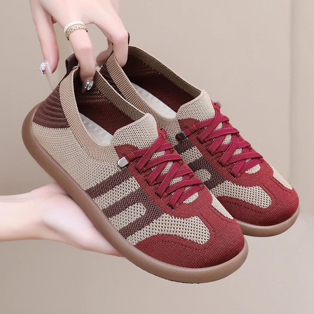 Women's Versatile Flyknit Training Shoes - Breathable, Comfortable Spring Flats
