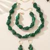 Fashion Imitation Baroque Pearl Neck Chain Bracelet Earrings Pendant Jewelry Set Special-shaped Imitation Pearl Fashion Set
