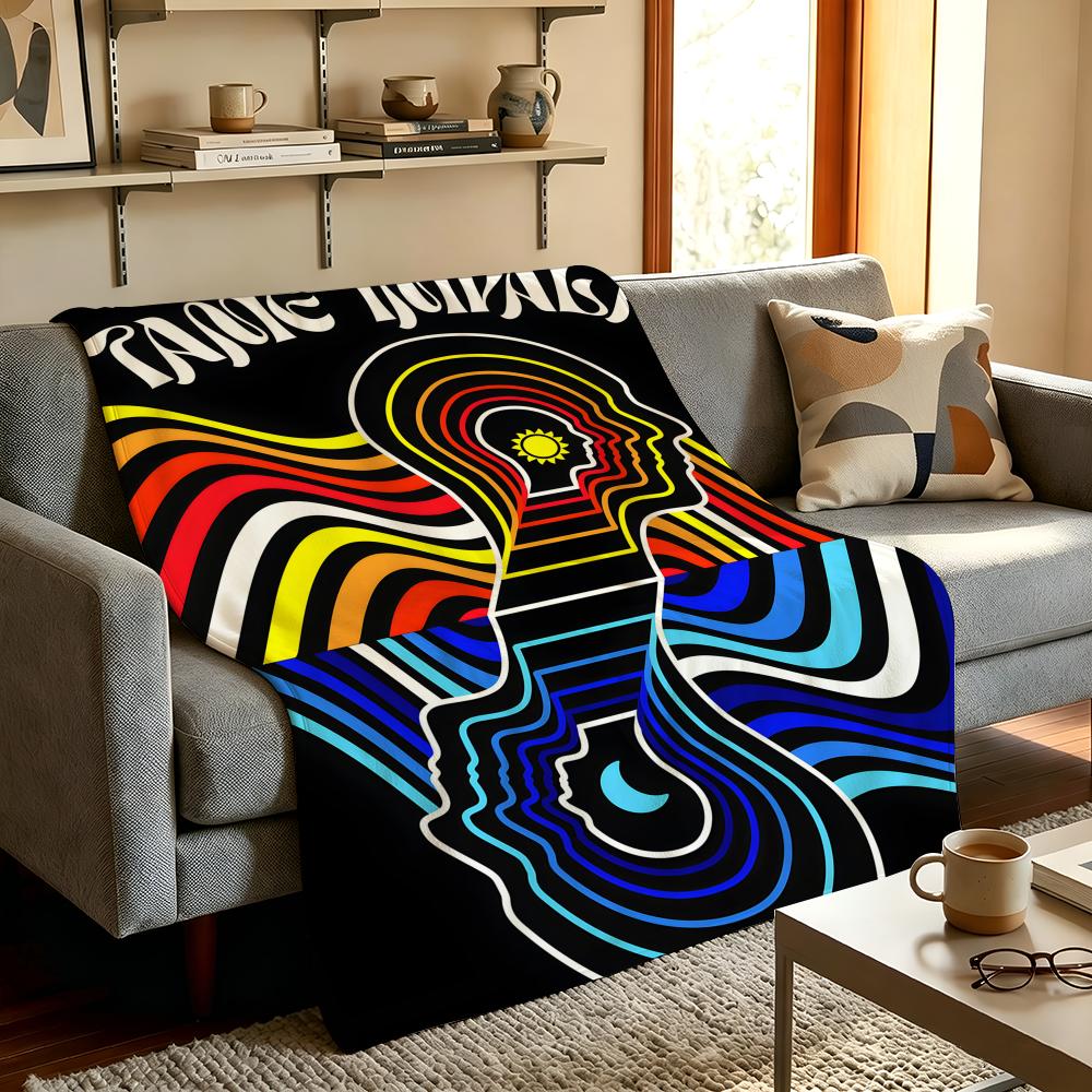 Band T-Tame.I-Impala Throw High-Density Short Plush Blanket Soft Skin-Friendly For Sofa Nap Air-Conditioned Room