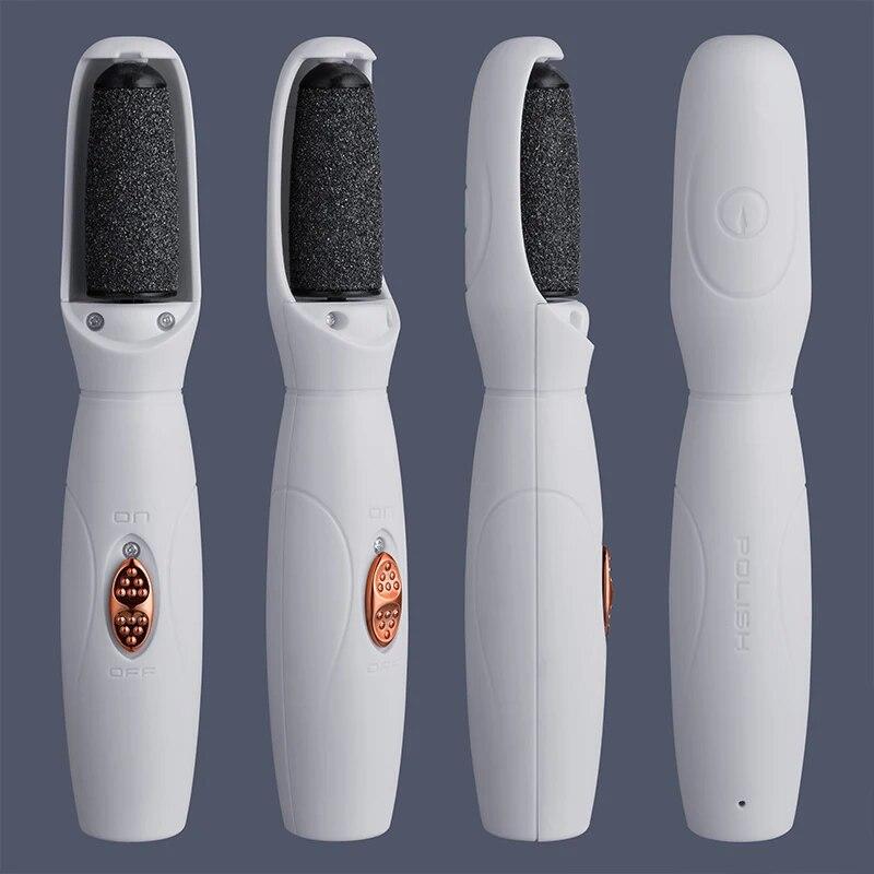 

Электрическая шлифовальная и педикюрная машинка для ног Электрический педикюрный пилинг для ног Инструмент для ухода за ногами белый
