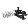 Alloy Nipple Clamp Set for Couples with Chain Breast & Labia Stimulation Massager Adult Bondage Game for Women's Sensation Play