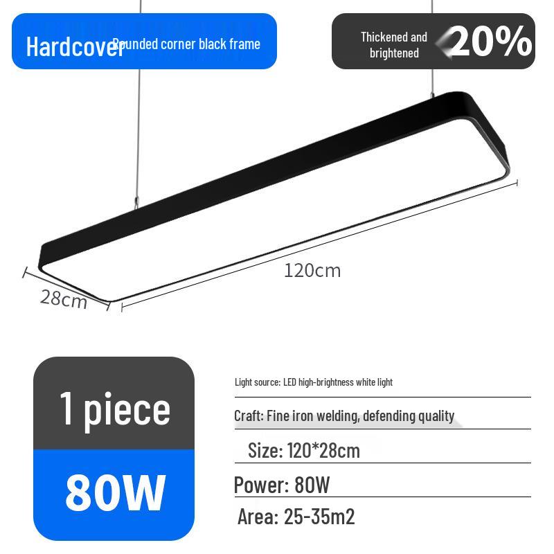 Ultra-Bright LED Pendant Light for Office, Barber Shop, Classroom, Gym, and Supermarket Ceilings