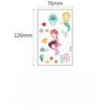 Children's Cartoon Mermaid Tattoo Sticker Pink Princess Waterproof Cute Fun Disposable Bonus Sticker