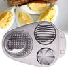 3-i-1 eggeskjærer med deksel 3 skjæremoduser Multifunksjonell jordbærsoppsandwichsalat Hardkokte egg Dicer Masher skjæreverktøy