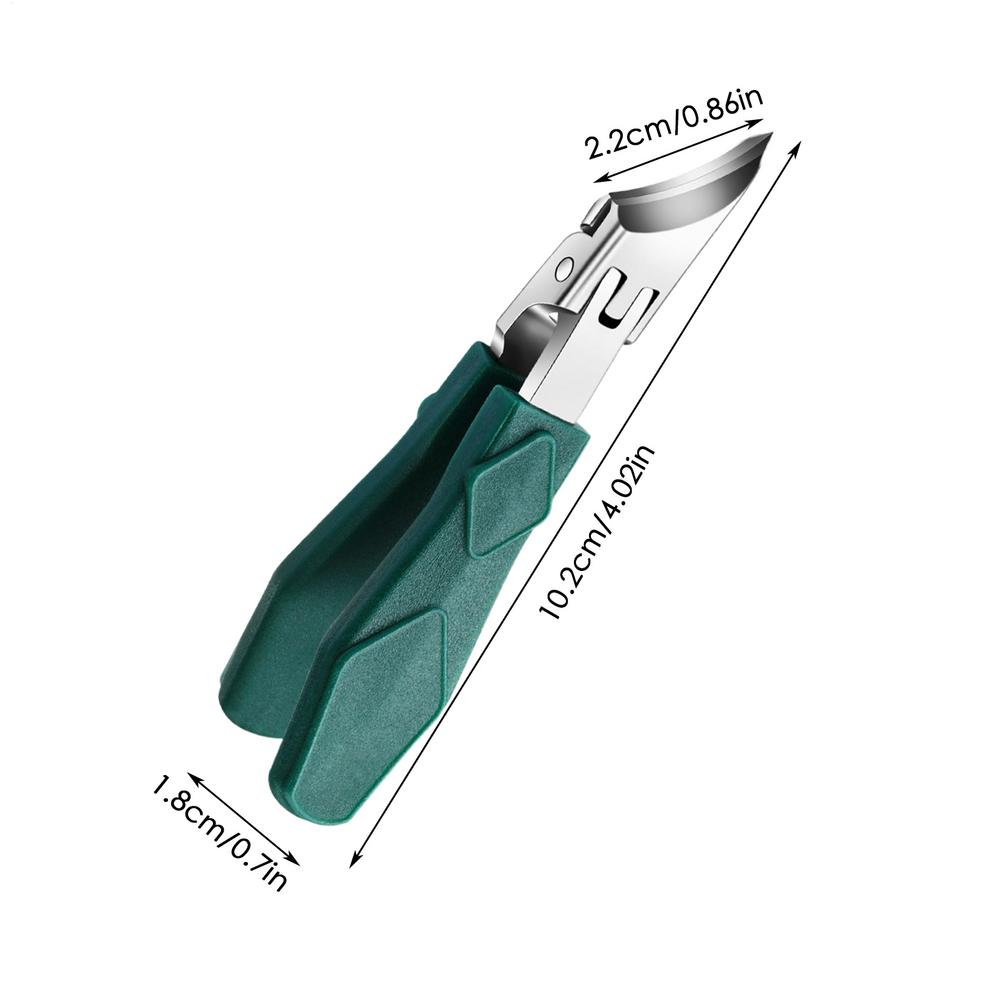 

Slant Edge Nail Clipper Anti-Splash Cuticle Remover Professional Eagle Beak Oblique Toe Nail Trimmers Manicure Pedicure Tool зелений