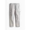 H M sliM Fit Cargo Pants ligHt Grey