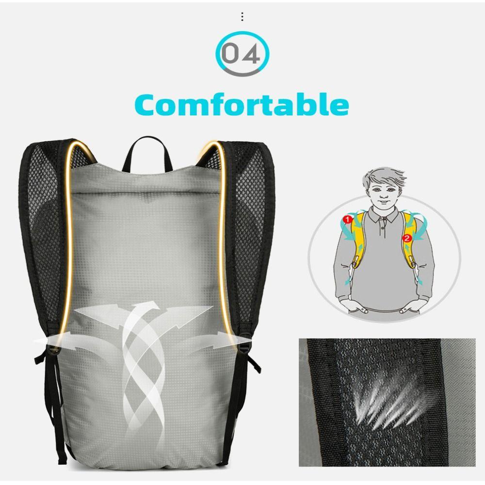 Breathable Foldable Mountain Riding Backpack Waterproof Large Capacity Travel Daypack Portable Sports Backpack Hiking