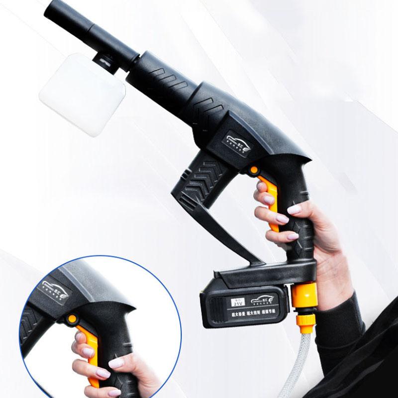 158VF Schwarz Allgemeiner Garten-Wasserpistolen-Sprinkler Drahtlose Hochdruck-Wasserpistole Tragbares Autowasch-Reinigungswerkzeug