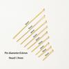 100pcs/lot 14K 18K Gold Plated Flat Head Metal Pins Beading Pendant Headpin For DIY Jewelry Handmade Craft Supplies Findings