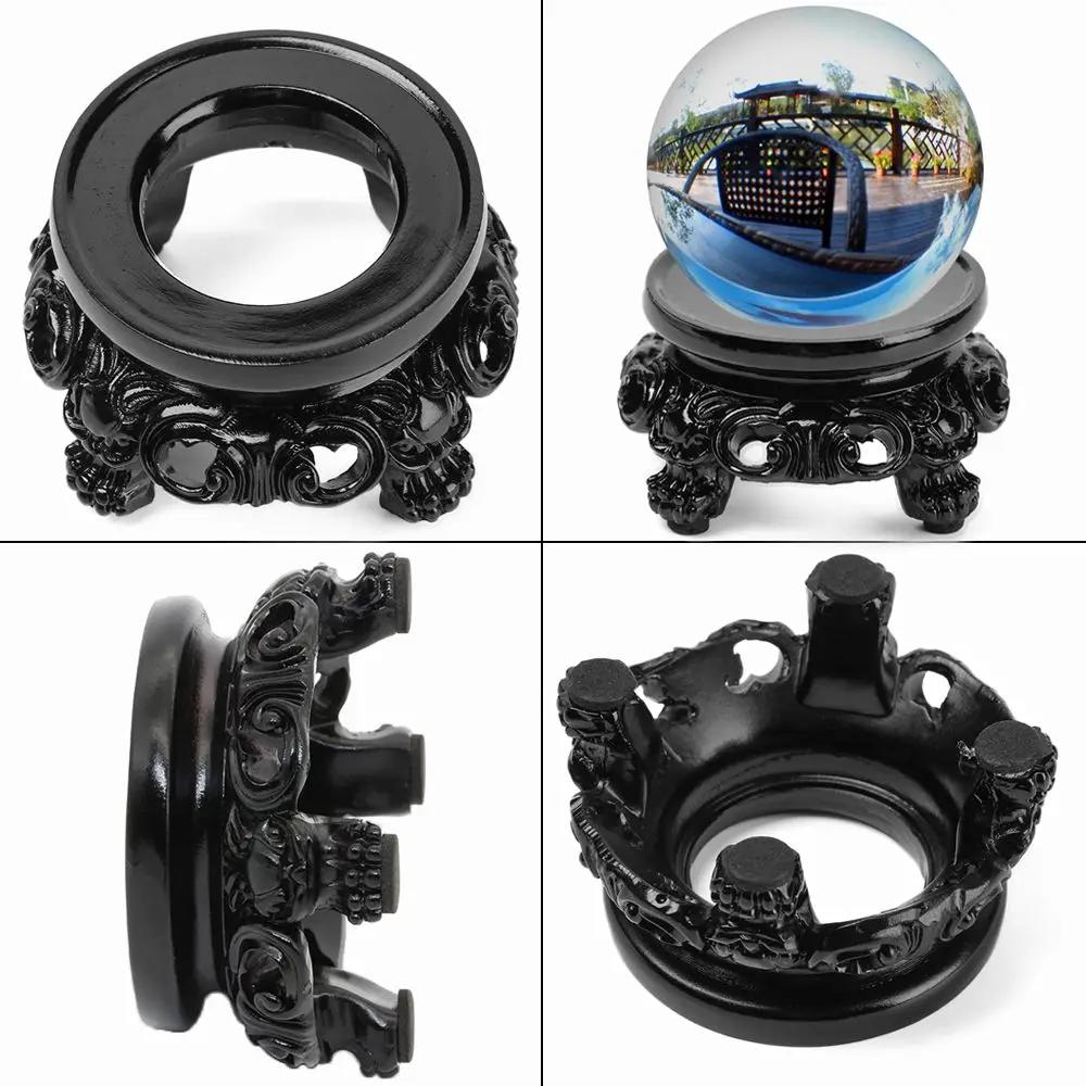Resin Home Decor Globe Stone Holder Display Stand Crystal Ball Base Fixed Seat Sphere Pedestal