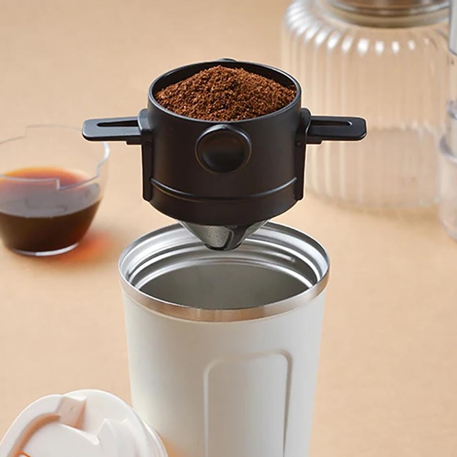 Portable Collapsible Coffee Filter Stainless Steel Drip Coffee Tea Holder Funnel Basket Reusable Tea Pot Holder Coffee Dripper