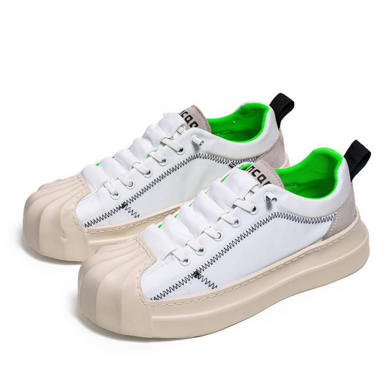 

2024 Черные мужские парусиновые туфли Весенние модные дизайнерские кроссовки на платформе Вулканизированные спортивные повседневные мужские туфли Нескользящие Zapatos Hombre 39 белый