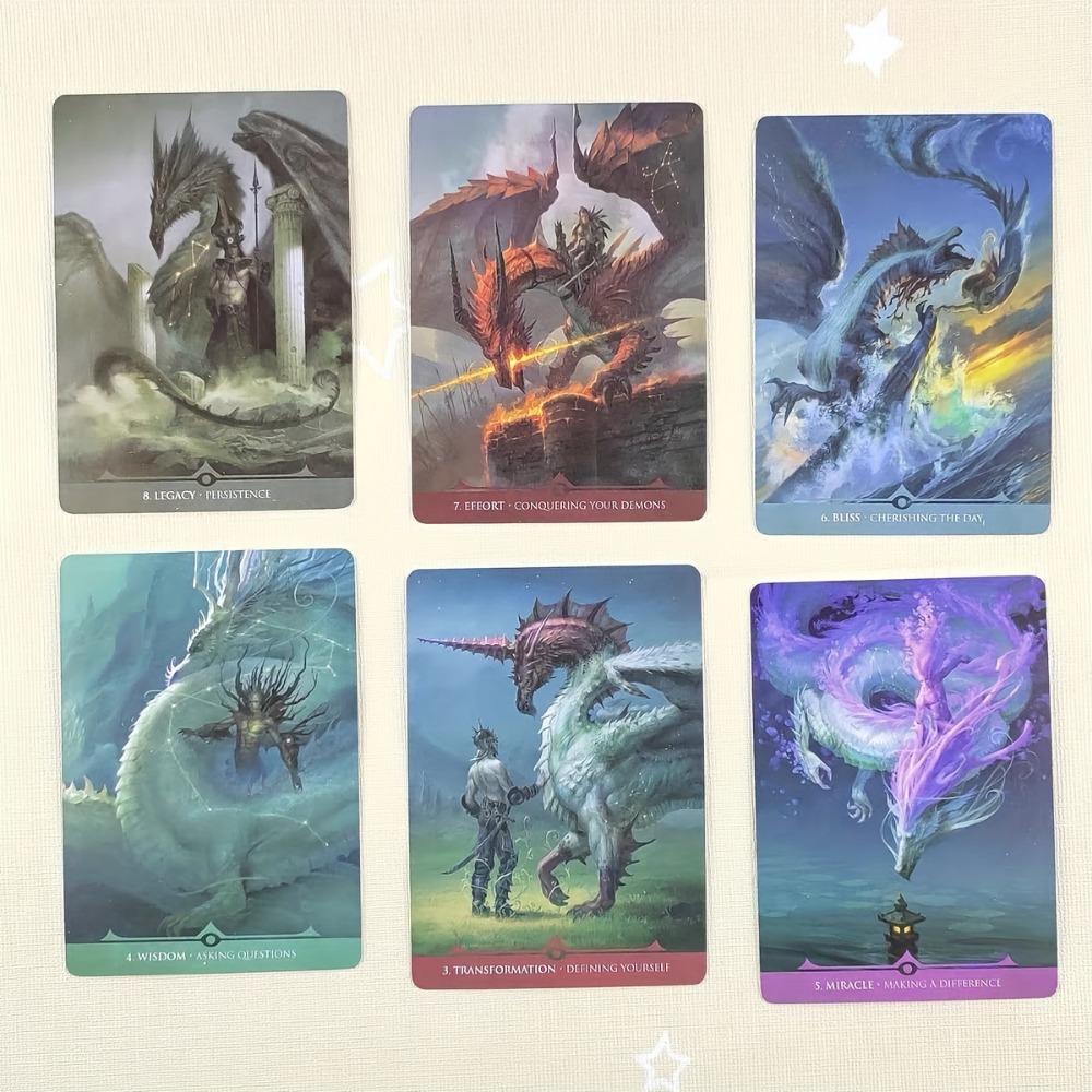 Star Dragons Oracle Card 33-korts kortstokk med elektronisk guidebok spåspill 10,4*7,3 cm