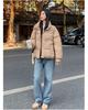 Women's Autumn and Winter Coat Hooded Short Solid Color Loose Thickened Windproof Women's Jacket