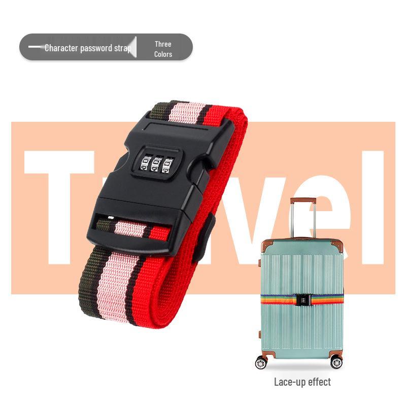 Polypropylene One-Word Luggage Strap for Suitcase Reinforcement with Wheels