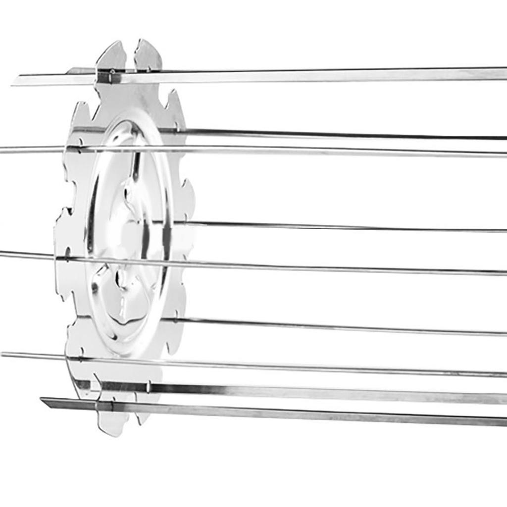 BBQ Roaster Rotisserie Skewers Needle Cage Oven Kebab Grill Stainless Steel Barbecue Tools for Electric Oven