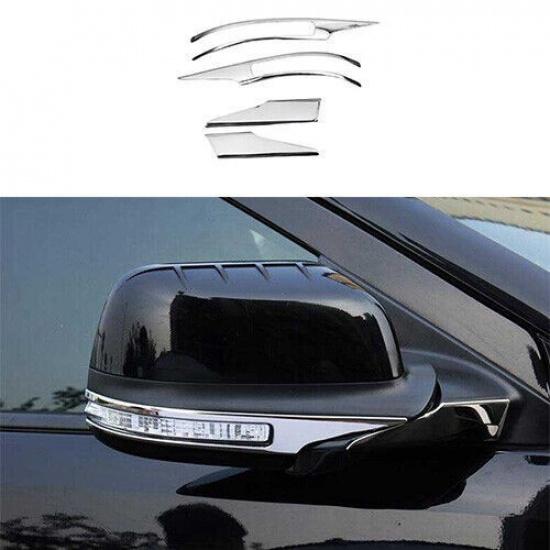 Rear View Side Door Mirror Chrome Steel For Ford Explorer 2011-2019 Strip Trim