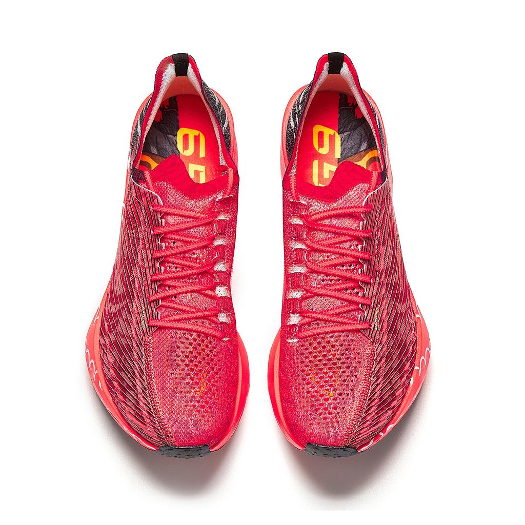 Men's Sneakers Anta C202 G9 Comfortable Fabric Low top Versatile Running Shoes Men's Neon Bright Red/Basic