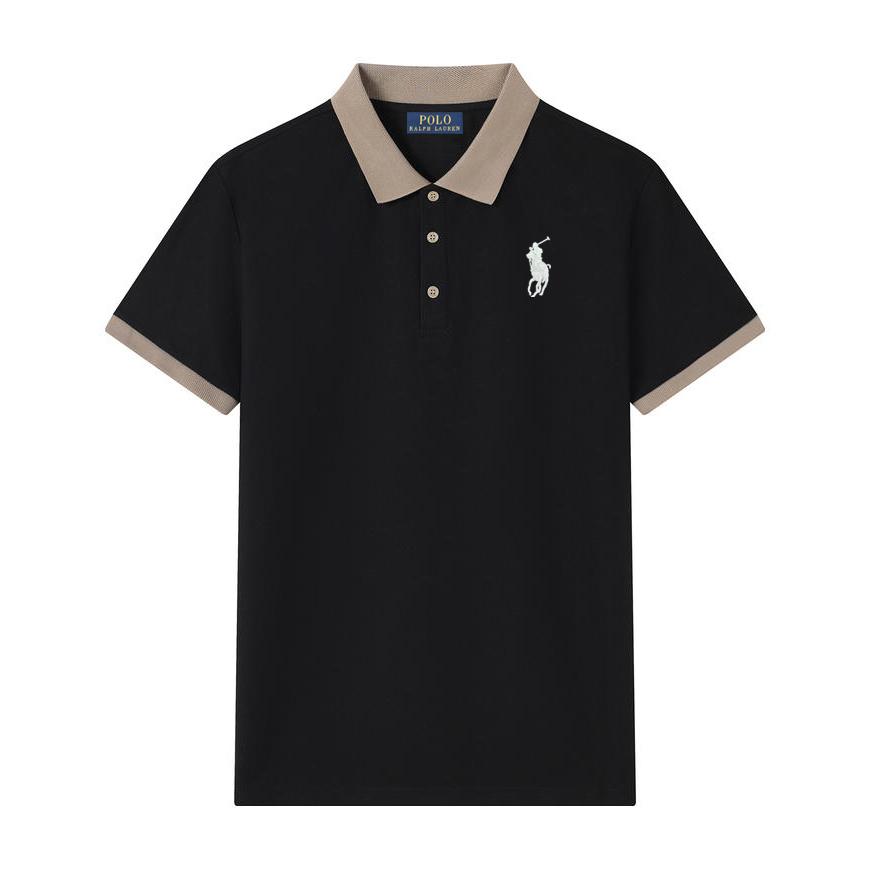 

MINISO Summer Women Clothing New Pony Embroidery Solid Color Loose Quick Drying Business Casual Polo Shirt S чёрный