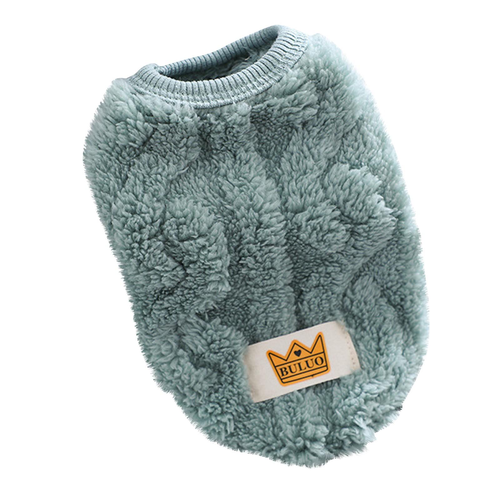 

Одежда для собак, Зимние Толстые Жилеты, Одежда для Маленьких Собак и Щенков, Витой Вельвет L зелёный