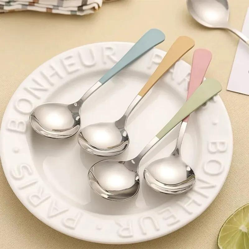 Soup Spoon 304 Stainless Steel Material Anti-corrosion And Rust Resistance Smooth And Easy To Clean