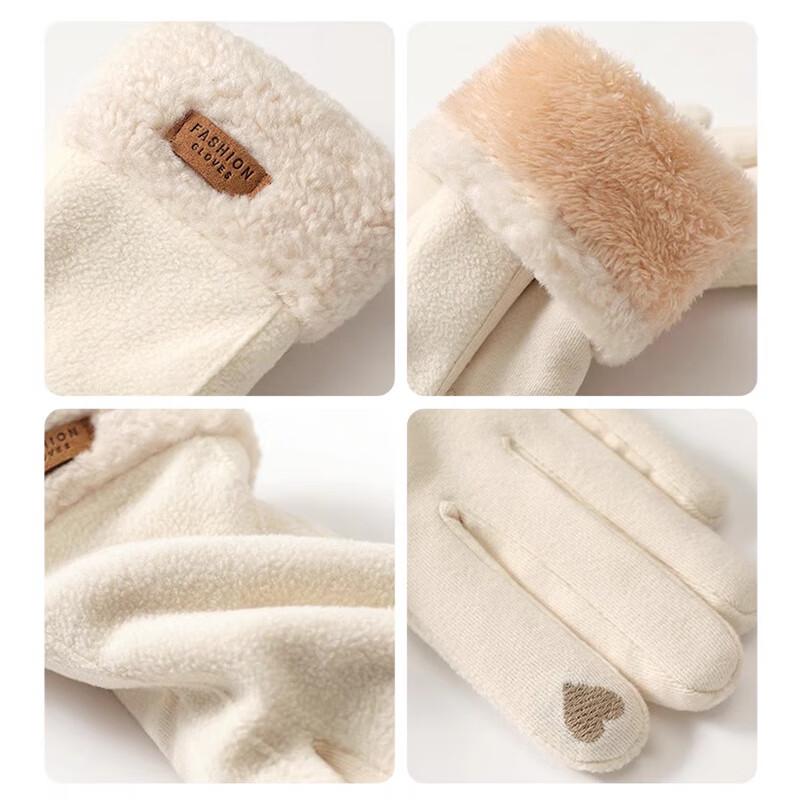 Hengyuanxiang Women's Winter Warm Fleece Gloves