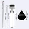 5Pcs Ultra Thin Foundation Brush One Line Foundation Brush Ultra-Thin Traceless Concealer Eyeliner Brush Puff Makeup Brush Tool
