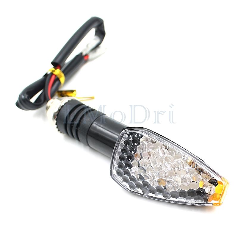LMoDri Motorcycle Turn Signal Indicator Motorbike Amber Led Light Front Back Motor Signal Turn Lamp